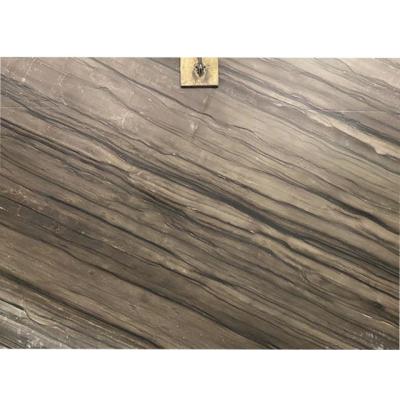 China Modern 18MM Polished Redwood Brown Marble For Countertop Floor Bathroom Background Wall Tiles for sale