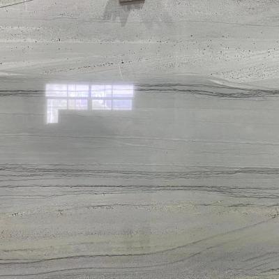 China Modern High Quality Polished Silver Shade Quartzite For Wall Background for sale