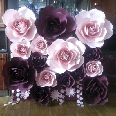 China Florist Flower Backdrop Giant Paper Flowers for sale