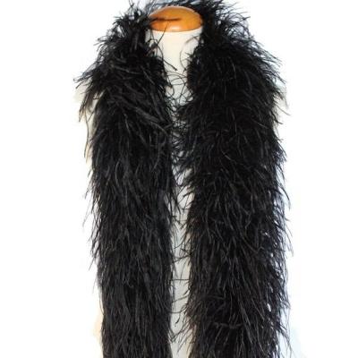 China Party Decoration Cheap Black Ostrich Feather Boa for sale