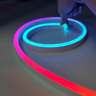 China Easy installation custom made high quality cable led neon strip light rgb pixel neon strip ws2811 for sale