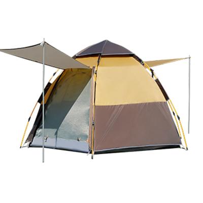 China Easy Install Large Automatic Hexagon Camping Tent Pop 4 Season Tent For Outdoor Sports Camping Increasing Travel for sale