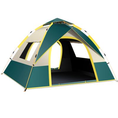 China Breathable tent outdoor camping with two doors and two windows portable thickening automatic folding tent for sale