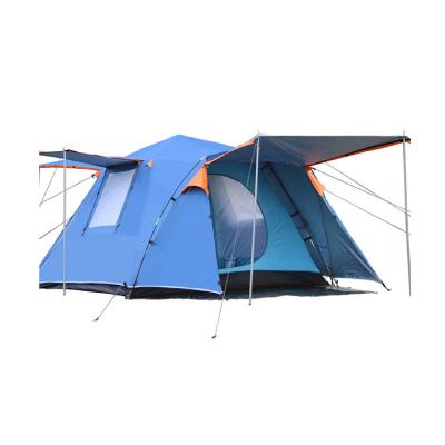 China Waterpoof / square wear-resistan 3-4 person roof double layer waterproof automatic tent outdoor camping for sale