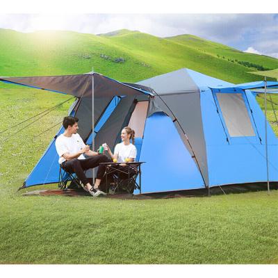 China Waterpoof / outdoor square roof automatic camping tent wear-resistan 3-4 person large 4 season tent for sale