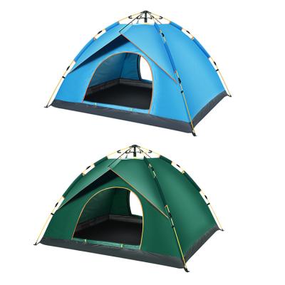 China Pop Up Beach Camping Tent Rainproof Waterproof Double Layers Hotel Resort Automatic Outdoor Tent for sale