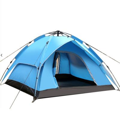 China Easy Set Up Automatic Tent 3-4 Person Double Layer Camping Tent Multi-person Outdoor Glamping Beach Tent for sale