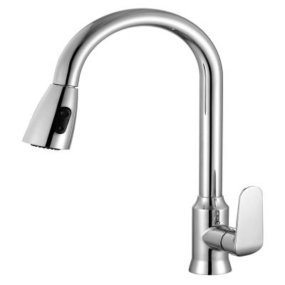 China 304 Stainless Steel Modern Rotary Pull Out Kitchen Faucet Faucet for sale