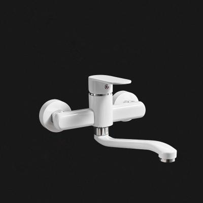 China Modern Ornate Wall Mount Kitchen Faucet With Sprayer Motion Sensor for sale