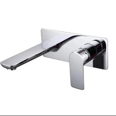 China Metered Faucets Chrome Waterfall Spout Outdoor Wall Mount Basin Faucet for sale