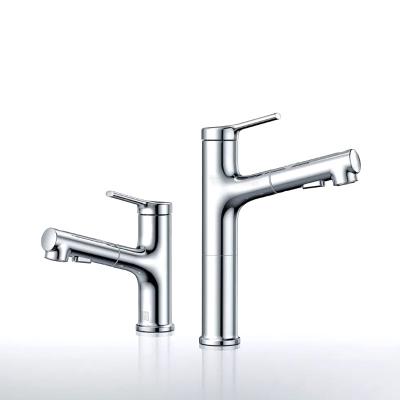 China Metered Taps Basin Pull-Down Faucet With Pull Out Hole for sale