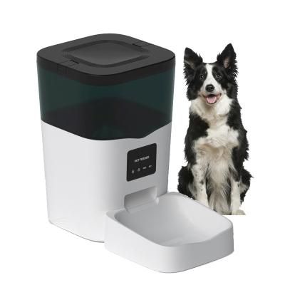 China 2023 WIFI Tuya ABS APP cat bowl dog bowl automatic smart visual smart simple plastic dog driver automatic pet feeder 3L for sale