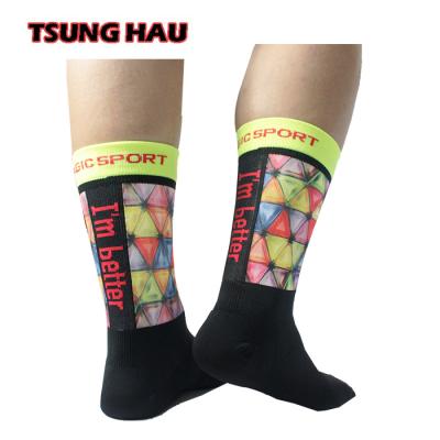 China Breathable Printing Cycling Dress Socks for sale