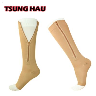 China Relieve Pain Medical YKK Zipper Compression Stockings for sale