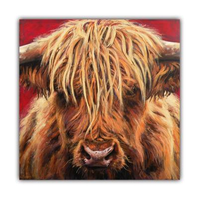 China Hot Selling Creative Animal Frameless Painting Customized Wholesale Modern Hd New Amazon Yaks Canvas Spray Oil Paintings for sale