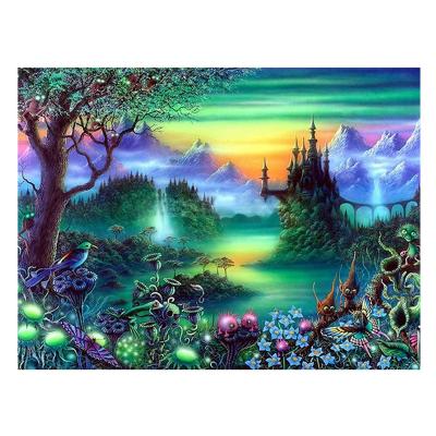 China Traditional 5D Diamond Painting By Number Kit Beautiful Scenery Full Drill Embroidery Cross Stitch Picture Supplies Arts Craft Decor for sale