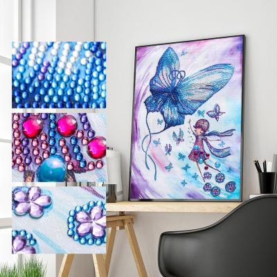 China Hot Selling Special Crystal Abstract Butterfly Diamond Painting With Full Kits Paint By Numbers 30*40cm for sale