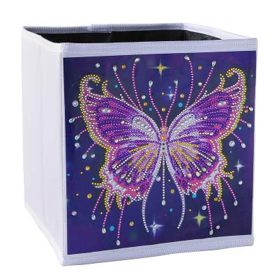 China New Arrival 5D DIY Crystal Butterfly Diamond Painting Products Storage Box Traditional Special Foldable Bag for sale