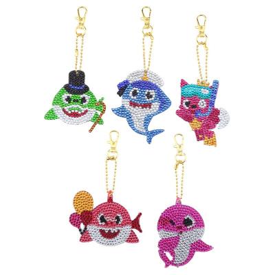 China New Eco Key Chain DIY Diamond Painting Handmade Small Diamond Dolphin Pendant Special Series for sale