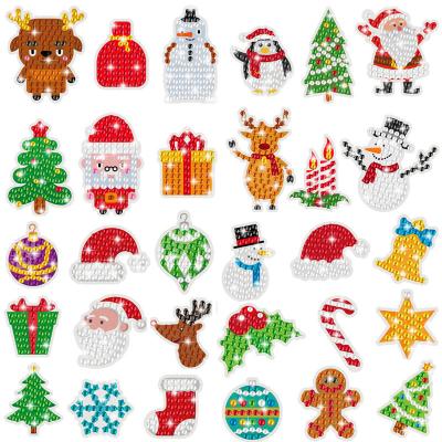 China Cartoon DIY 5D Sticker Kids Toy Christmas Diamond Painting Sticker Window Furniture Gift Box Cup Stickers for sale