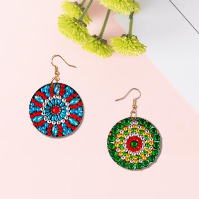 China New Eco 4 Pieces Pack 2 Pairs New DIY Diamond Painting Earring Crafts For Girls for sale