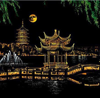 China Guided DIY Painting Waterproof Decorative Scratch Painting Paper World Pictures Home Decoration Scratch Guided Birthday Gifts for sale