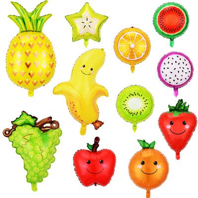 China Party Decoration Wall Decor Summer New Mexico Fruits and Vegetables Special Shaped Mold Balloons Party Decoration Aluminum Foil Balloon for sale