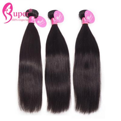 China Extensiones brasileñas rectas del pelo del pelo de la Virgen del visión de 4 paquetes ningún enredo en venta