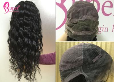 China Silk Top Full Lace Wigs Baby Hair Glueless Natural Wave Weave Thick Bottom for sale