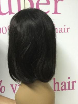 China Pretty Soft Malaysian Lace Front Bob Wigs Real Short Hair Human 8