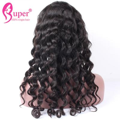 China Natural Hairline Full Lace Wigs With Bangs / Wet And Wavy Extensions for sale