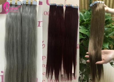 China Cinta de la Virgen en trama dibujada doble de la piel de la queratina de las extensiones del pelo de Remy ningún vertimiento en venta