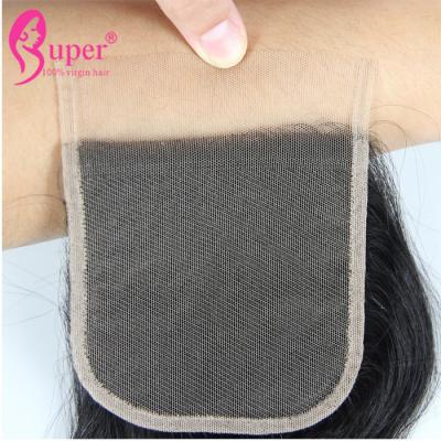 China Transparent Swiss Lace Virgin Hair Closures Cuticle Aligned Raw Brazilian for sale