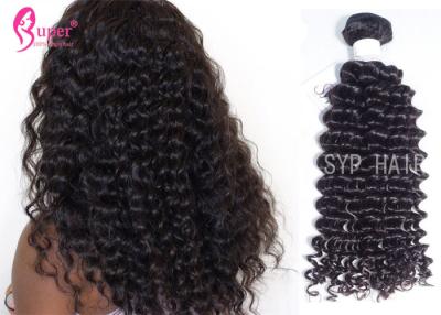 China Trama doble 100% del cabello humano de las extensiones rizadas profundas de la armadura para la muchacha negra en venta