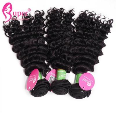 China Extensiones reales rizadas profundas eurasiáticas del pelo de Remy del indio para las mujeres negras en venta