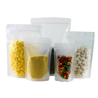 China Resealabe Moisture Proof Matt Finished Plastic Stand Up Zipper Bag For Food for sale