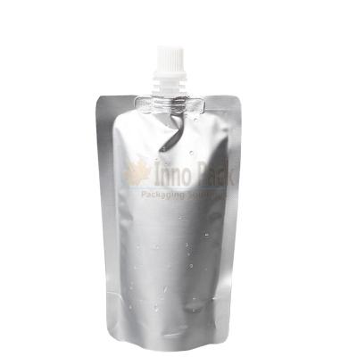 China 150ml 9x15+3cm High Barrier Aluminum Foil Moisture Proof Spouted Pouch For Liquid for sale