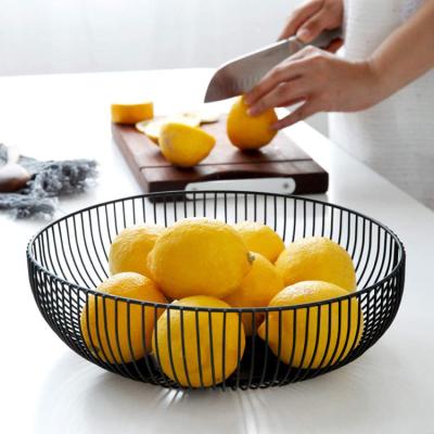 China 2020 viable new bowl shape metal wire fruit basket for kitchen dining room living room for sale