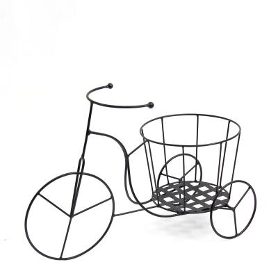 China FUHUA New Environmentally Friendly Small Tricycle Garden Bike Planter Iron Bicycle Planter Decorative Stand for sale