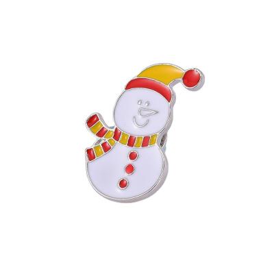 China China Printing Lapel Pins Promotional Badge Ugly Christmas Snowman Sweater Lapel Pins for sale