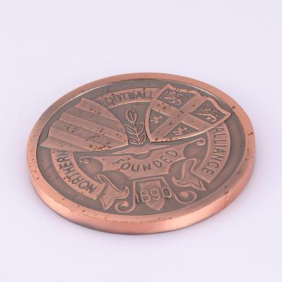 China America Made In China Custom Metal Personalized 3D Die Casting Antique Copper Clad Coin For Souvenir for sale