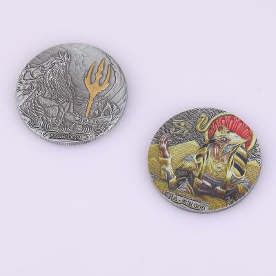 China Statue of Liberty 3D Collectible Metal Round Commemorative Coin UK Ancient Sliver Double Side UK Statue for sale