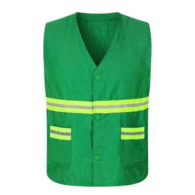 China With the high visibility of the reflective brand with the zipper and the safety vest of the reflective brands for sale