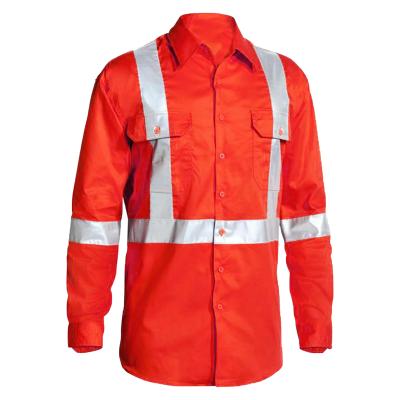 China 100%Cotton Factory Direct Supply Custom Safety Reflective Shirt With Mesh for sale