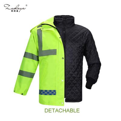 China Water Proof OEM Men's Workwear Clothing Winter Engineering Industrial Uniforms Work Jacket Coat Clothes For Oil Industry for sale