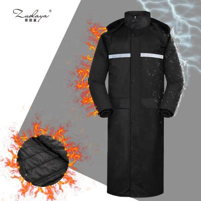 China Cheap Custom Made Reflective Raincoat 100% Logo Unisex Navy Polyester Taffeta Covers Full Body Jacket Rain Suit Coat for sale