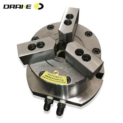 China 3 JAW Steel Open Center Vertical Hydraulic Chuck For CNC Lathe for sale