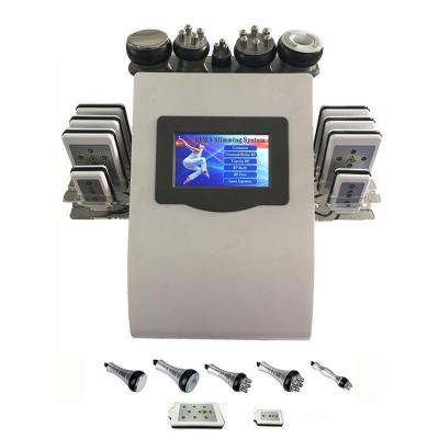 China Portable 6 In 1 Cavi - lipo Ultrasound Cavitation Machine 40K Cavitation RF Multipolar Tripolar Vacuum Laser for sale