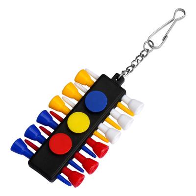 China Golf Training Aids Hot Sale New Design Plastic Golf Tees With Key Ring for sale