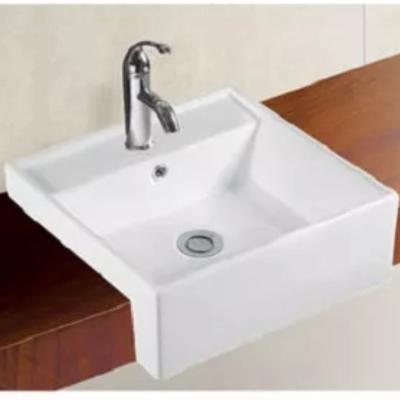 China Modern Luxury White Ceramic Undermount Sinks Solid Outdoor Bathroom Wash Hand Basin Sink For Sanitary Ware for sale